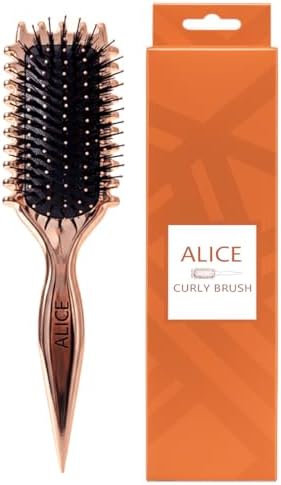فرشة أليس لتصفيف وتحديد الشعر الكيرلي وفك التشابك