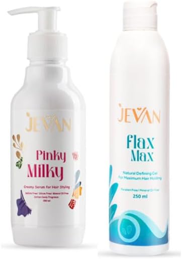 مجموعة جيفان لتحديد الكيرلي (ليف إن بينكي ميلكي + جل فلاكس)