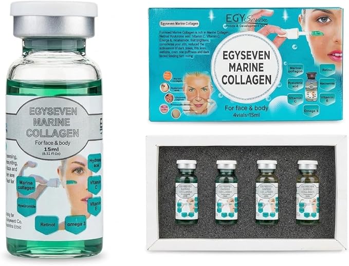 أمبولات كولاجين بحري 7 في 1 لمقاومة الشيخوخة